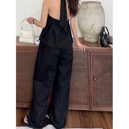 Quần ống rộng chất linen