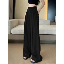 Quần tây ống suông lưng cao