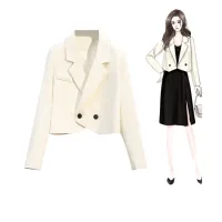 Áo blazer dáng ngắn pastel